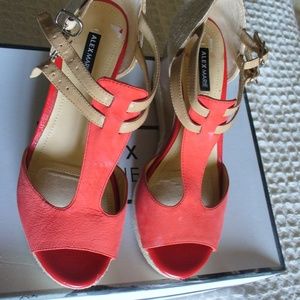 New Alex Marie Wedges size 6 Color Tomato